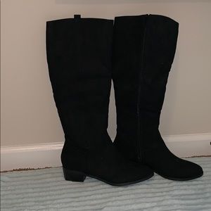 Knee high black boots